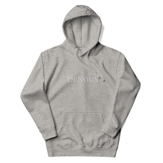 Sudadera Bordada Gris Denous Minimalist