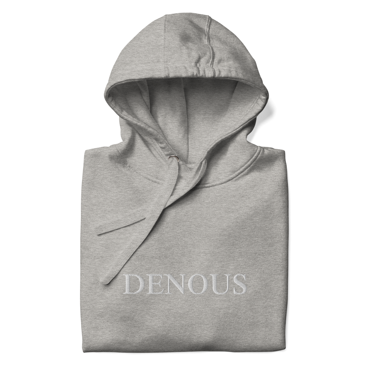 Sudadera Bordada Gris Denous Minimalist