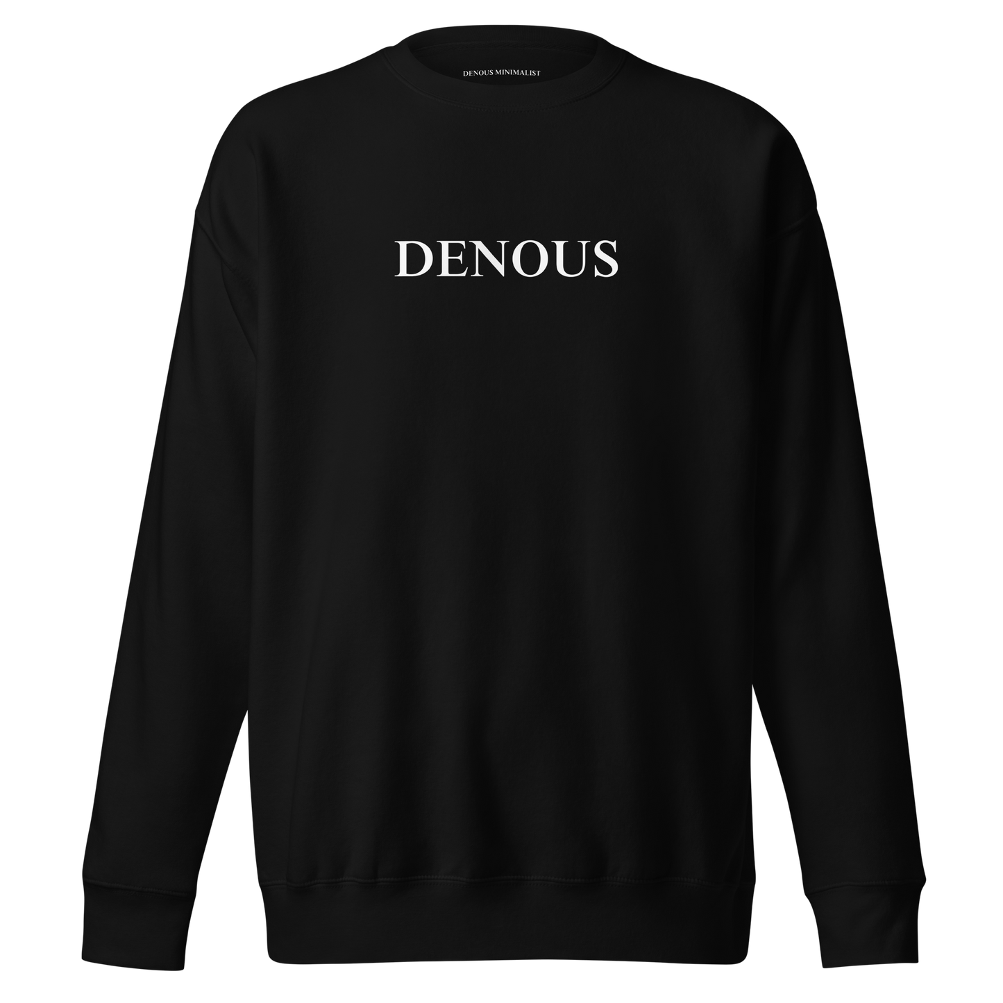 Sudadera  negra  Denous sin capucha