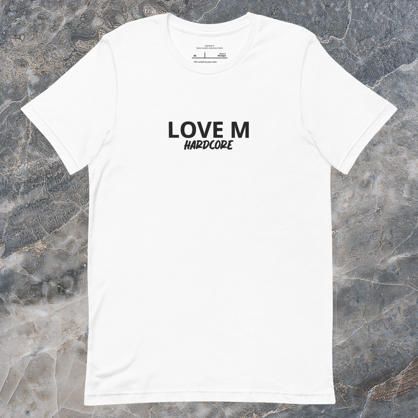 Camiseta blanca bordada Self-love